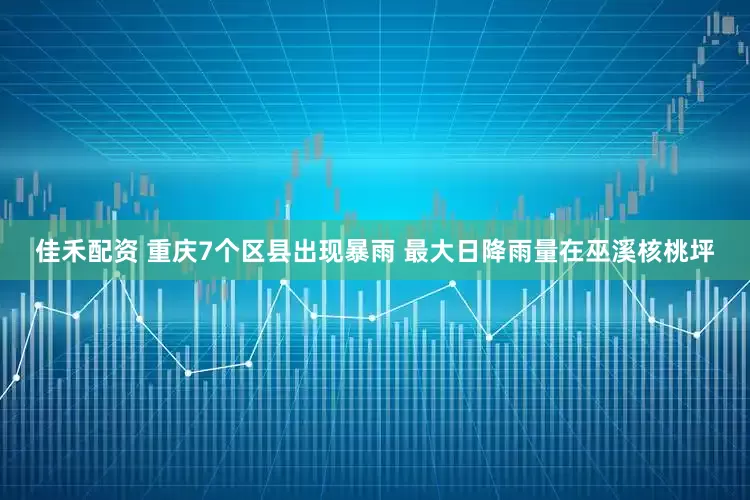 佳禾配资 重庆7个区县出现暴雨 最大日降雨量在巫溪核桃坪