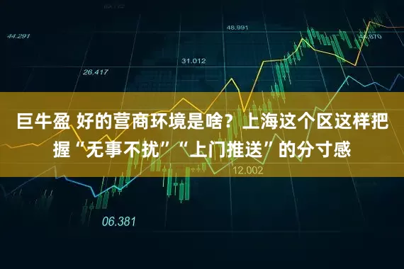巨牛盈 好的营商环境是啥？上海这个区这样把握“无事不扰”“上门推送”的分寸感